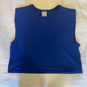 Mens Champion Crop Top - Royal Blue - Medium